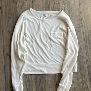 Madewell long sleeve crop top